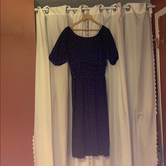 ZARA Polka Dot Long Dress - Picture 2 of 6